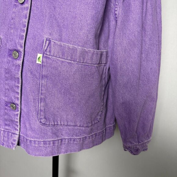 Levi's Fresh Esther Modern Cotton Jacket, Size Large, Purple, 100% Cotton, Denim - Picture 9 of 16